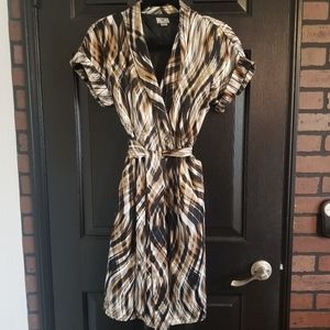 Multicolored Neutral Dress